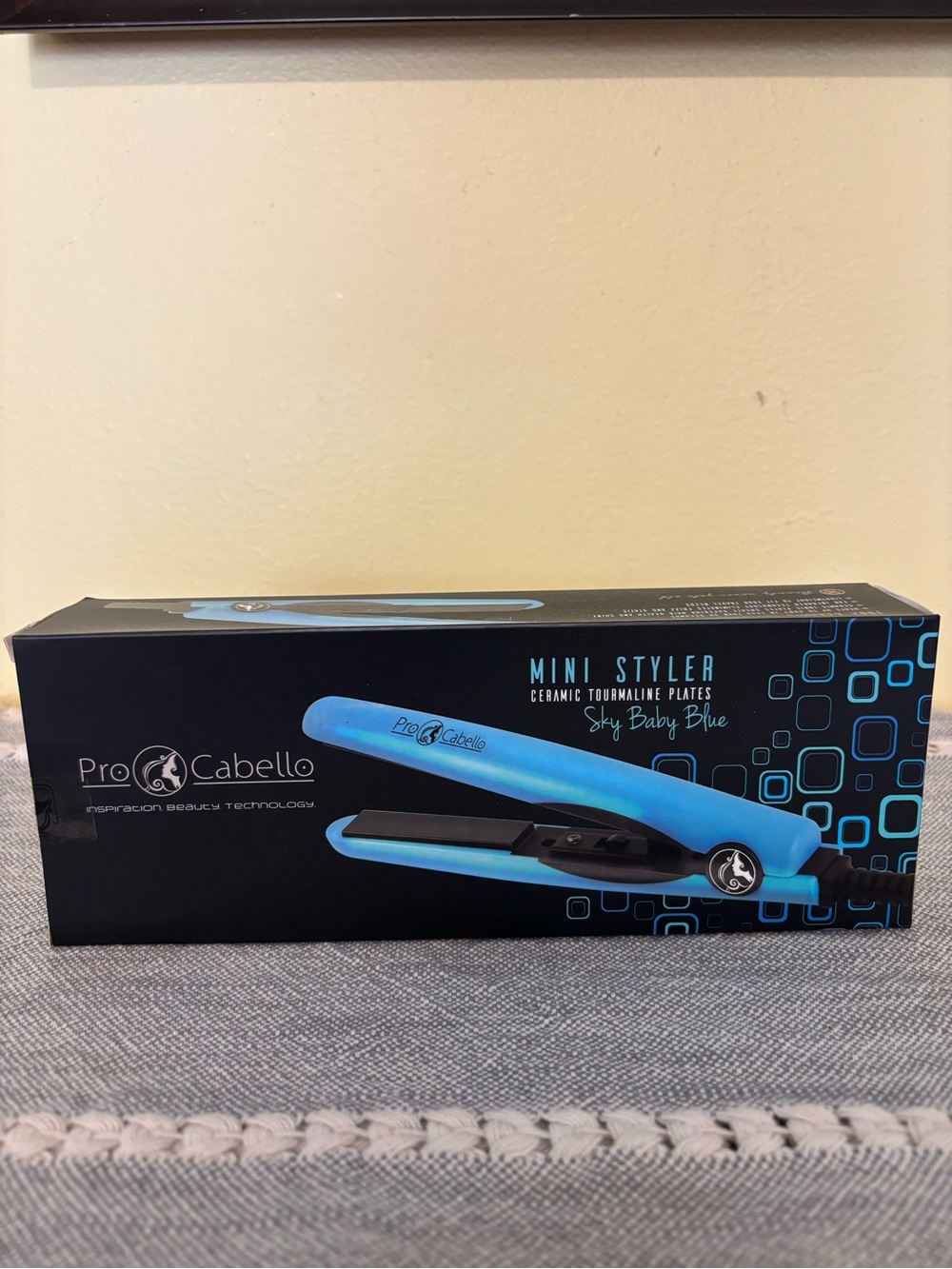 Mini Styler in Sky Baby Blue - Portable Ceramic Tourmaline Flat Iron